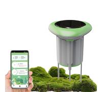 RISOON Capteur d'humidité du Sol Solaire WiFi Bluetooth, thermomètre de Chambre, testeur de Sol intérieur, capteur Intelligent de Plantes, Compatible avec l'application Alexa Tuya/Smart Life