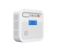RISOON Détecteur de monoxyde de Carbone, Batterie 3 Ans, CE-en 50291, écran LCD, Alarme 85 DB, idéal pour Les Grands Appartements, Maisons de Vacances