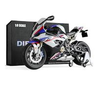 Risopen 1:9 modèle réduit Moto de Collection Compatible BMW S1000RR | Coffret cadeau premium carrosserie alliage moteur cadre détaillés 9.25in 0.99lb poupées 7-10in idéal exposition