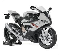 Risopen Compatible for BMW S1000RR Modèle de Moto 1/12 Modèle de Moto en Alliage Moulé sous Pression pour Welly Aucun Assemblage Nécessaire Collection Adulte (Gris)