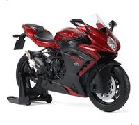 Risopen Compatible pour MV Agusta F3 RR Jouet de Moto 1/12 en Alliage moulé sous Pression pour Welly, Aucun Assemblage nécessaire, Collection de Mini Moto de Course pour Adultes (Rouge)