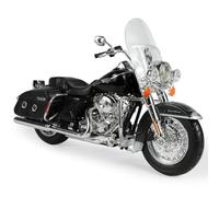 Risopen Flhrc Road King Classic 2013 Jouet de moto compatible avec Harley Davidson 1:12 Mini 2017 Road King Special Moto modèle de moto moulé sous pression pour siège de poupée de 12,7 à 17,8 cm