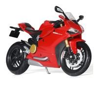 Risopen Modèle Compatible avec Ducati 1199 Panigale 1:12 - Moto Miniature en Alliage Diecast - Jouet Cadeau (Rouge)