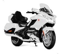 Risopen Modèle de Moto 1:12 Compatible pour Honda Goldwing Alliage Diecast Moto Modèle Jouet Mini Motor Cadeau (Blanc)