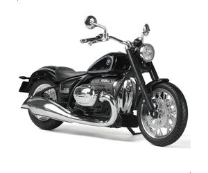 Risopen Modèle de moto 1/12 pour BMW R18 en alliage moulé sous pression Modèle de moto pour Welly Pas de montage requis Mini Racing Moto Collection Cadeau pour adulte (Noir)