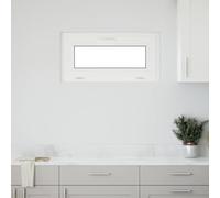 RISOR Fenêtre de cave 80 x 40 cm anthracite PVC et verre avec fonction basculante rotative, protection thermique, insonorisation, vitrage isolant, cadre avec joint pour cave et maison