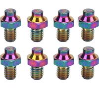 Risque 8pcs VTT Boulons de pédale en alliage de titane anti -slip -boulons de vélo M4x5mm coloré