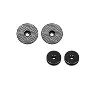 Risque de vélo de montagne Bicycle de montant confortable Groudbar Rubber Grips Bar End Grips Accessoire (Fantasme - noir)