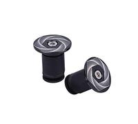 Risque de vélo de montagne Bicycle de montant confortable Groudbar Rubber Grips Bar End Grips Accessoire (Vortex-noir)