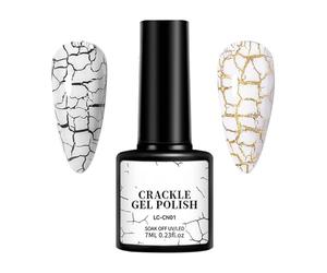 Rißiger UV Nail Rustr-Marble Structure Effet Lacquer | de craquelins sans éclatement avec conception de texture spéciale pour les de bricolage, application créative sur les