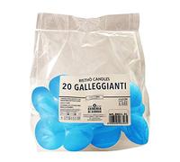 Risthò Bougies flottantes, Cire de Paraffine, Bleu Ciel, 4,5 cm, 20 unités