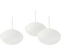 Risthò Lot De 20 Bougies Flottantes,En Cire,Blanches,4,5 X 4,5 X 2,5 Cm