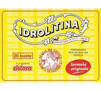 Ristora Idrolitina Lot de 6 poudres rafraîchissantes pour eau minérale 220 g d'eau de table préparée