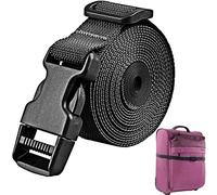 Ristyur 10 Sangle de Valise | Sangles de Valise durables avec Boucle à dégagement Rapide - Sangles d'emballage à Boucle réglable pour véhicule Cargo