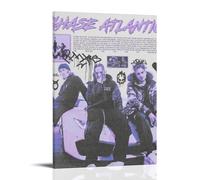 RISUANHENM Chase Atlantic Poster artistique sur toile pour décoration de chambre à coucher, décoration murale avec cadre - 20 x 30 cm