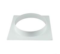 Risveglio Adaptateur de grille d'aération à bride inférieure carrée pour systèmes de conduits de chauffage, refroidissement, amélioration de la maison, du bureau, blanc, 150 mm (250 mm)