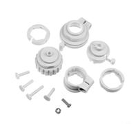 Risveglio Adaptateur de valve TRV M30 x 1,5 avec contrôle intelligent de la température, compatible avec les vannes de radiateur RAVL M28 x 1,5 RAVL, connecteur de chauffage en plastique gris