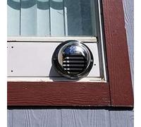 Risveglio Aérateur mural extérieur rond en acier inoxydable avec grille en maille pour sèche-linge et salle de bain
