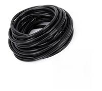 Risveglio Bande d'étanchéité en silicone souple de type O pour fenêtre de porte - 10 m de long - Insonorisant - Noir