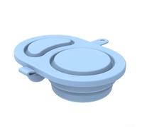 Risveglio Boîte à goûter en silicone à double compartiment avec couvercles | silicone, design à double séparation, empêche le mélange des saveurs, couvercles sécurisés, matériau sans BPA