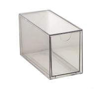 Risveglio Boîte de rangement en acrylique transparent à plusieurs tiroirs, armoire de bureau transparente, armoire de salle de t espace de travail, design de petits articles, taille 15 x 17 x