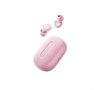Risveglio Bouchons d'oreilles réutilisables en silicone, 50 dB, blocage du bruit, nuits reposantes, lavables pour les personnes dormant sur le côté doux et les voyages, noir (rose)