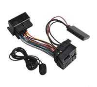 Risveglio Câble adaptateur auxiliaire 5.0 avec micro pour autoradio Opel CD30 CDC40 CD70 DVD90 40 broches kit mains libres