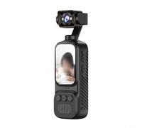 Risveglio Caméra de vlogging avec stabilisation rotative de poche Action Cam Voyage Sport Travail Écran 2.0" 1000mAh Noir