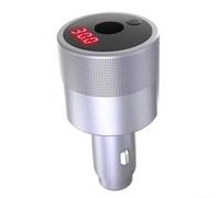 Risveglio Chargeur de voiture USB pour chargeur 12 V 24 V vers 30 V Convertisseur Boost avec interrupteur et affichage LED, outil de jauge de porte coupe-feu pour véhicule yacht (blanc)