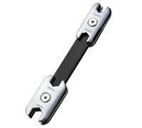 Risveglio Clé à molette manuelle à 360° avec extrémité ouverte et extrémité en acier au chrome vanadium, 18,5 cm