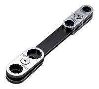 Risveglio Clé à molette manuelle à 360 degrés avec ouverture et boîte en acier au chrome vanadium, 18,5 x 2,9 x 1,5 cm