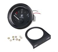 Risveglio Compteur de niveau de carburant 5,1 cm 12 V-24 V DC 5,1 cm | LED blanche transparente pour cadran, signal de 240 à 33 ohm, s'adapte aux trous de 52 mm, compatible 12 V-24 V