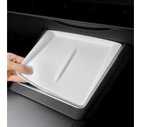 Risveglio Coque de chargement sans fil en silicone pour Tesla Model 3 2024-2025 et Model Y Juniper 2025-2026, coque de chargement antidérapante, blanc
