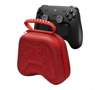 Risveglio Coque rigide antichoc pour contrôleur de vapeur, organisateur de rangement en EVA, manette de jeu et accessoires, pour sac de voyage compact, 19 x 15 x 8 cm (rouge)