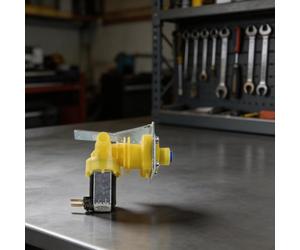 Risveglio Electrovanne d'entrée pour machine à glaçons Manitowoc 220V-240V | Solénoïde d'entrée d'eau 50 Hz/60 Hz 6 W avec connecteur de tuyau amélioré, ABS jaune pour pièce de rechange pour fabrication