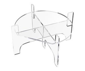 Risveglio Élégant support de boisson en acrylique transparent résistant à la condensation pour jus ou distributeur d'eau, design modulaire pour usage domestique