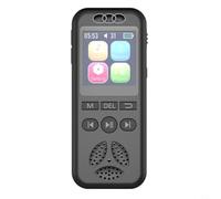 Risveglio Enregistreur vocal numérique portable, 560 heures d'enregistrement, réduction du bruit, lecteur MP3, entretiens à activation vocale (16 Go)