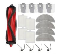 Risveglio Ensemble d'accessoires de rechange pour aspirateurs Roborock M5+ TF+ L5+ Q7B+ Q7T+ avec brosse principale à rouleau, filtres, serpillères, sacs (A)