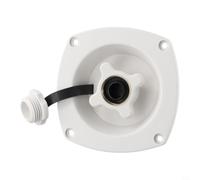 Risveglio Entrée d'eau pour caravane avec réducteur de pression 45 psi, clapet anti-retour unidirectionnel, remplissage secteur en plastique pour camping-car, bateau, remorque, camping-car (blanc)