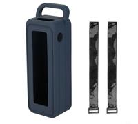 Risveglio Étui portable en silicone pour Anker 27 650 mAh pour batterie - Résistant aux chocs - Avec crochets - Pour vélo - Bleu