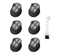 Risveglio Filtre pour pièces de rechange H14 / H14 pour Pro for Dual Wet and Dry pour aspirateur, 6 filtres + 1 brosse, gris, facile à installer et à entretenir