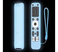 Risveglio Homatics Box R Plus Coque en silicone légère et résistante aux chocs avec télécommande vocale - Coque de protection antidérapante avec cordon, peau en blanc (bleu nuit)