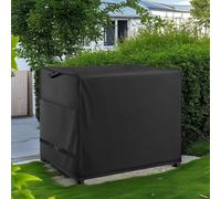 Risveglio Housse de chariot d'extérieur imperméable 210D Oxford amovible pour four à pizza, coupe-vent, résistante à la poussière, noir