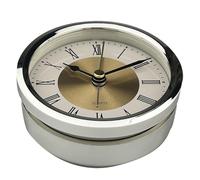 Risveglio Insert de mouvement d'horloge à quartz de 89 mm, bricolage précis pour horloges murales en bois et métal, ton argent doré, fonctionne avec des piles AA (piles non incluses)