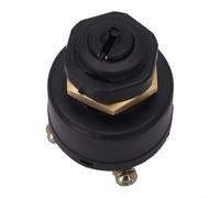 Risveglio Interrupteur d'allumage à 6 bornes pour OMC Inboard Hors-bord, compatible avec Johnson, Push to Choke, 2 clés incluses