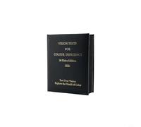 Risveglio Ishihara - Livre de test de daltonisme 2026, kit de dépistage de vision optométrie à 38 plaques pour carence rouge-vert, examen professionnel des yeux avec 4 plaques spéciales, album noir 19
