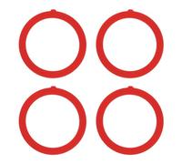 Risveglio K-GP1059291 Lot de 4 joints de valve de chasse d'eau en silicone rouge pour remplacement du joint de réservoir, prévention des fuites pour bague 590 x 791 cm