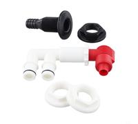 Risveglio Kit aérateur et valve de pompage pour vies et appâts, système de vidange d'aquarium vivant pour bateaux de pêche, ajustement standard ABS 1-1/16"