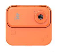 Risveglio Kit de caméra d'action 4K tout-en-un, caméra de sport en ABS robuste pour vlogging, cyclisme, randonnée, sports nautiques, compatible avec caméra d'aventure en plein air (orange)