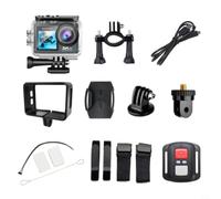 Risveglio Kit de caméra d'action 5K 30FPS pour double affichage étanche à 30 m, connectivité WiFi, grand angle de 170°, prend en charge le contenu du micro externe